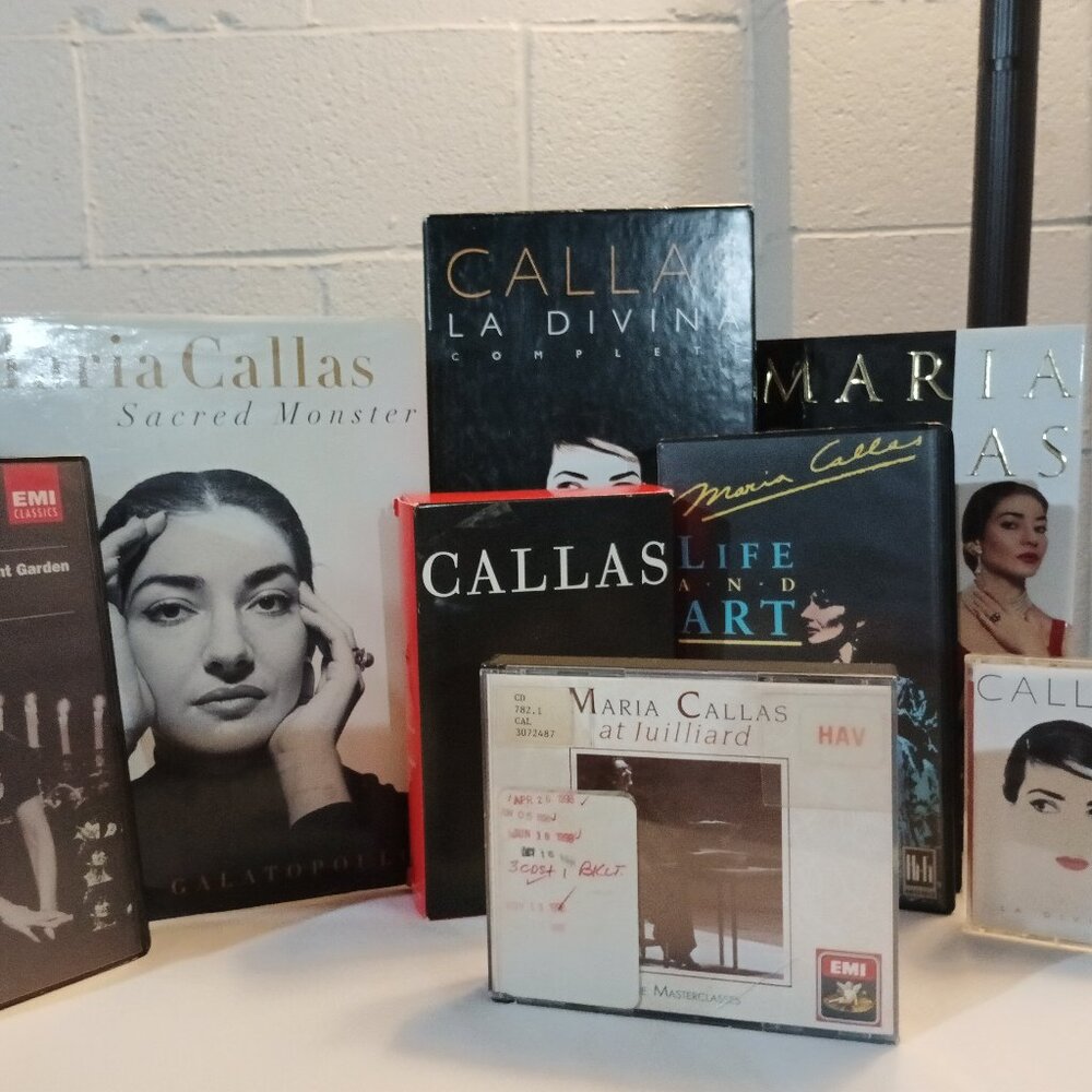 Callas, Maria Callas Collection Books, CD's, Cassettes and VHS's